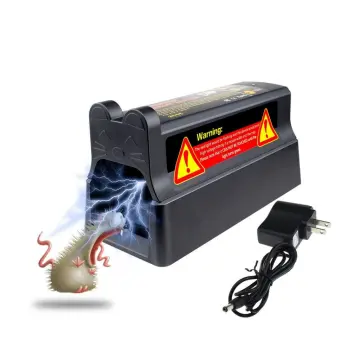 Electric Mouse Trap Killer Reusable Electronic Mice Trap Rat Kill Instantly  for Indoors Large Rodent Killer Catcher 7000v Electric Shock