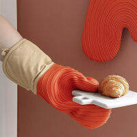 Silicone oven mitt ถุงมือซิลิโคน ทนความร้อนสูง สีส้ม JR0420-59