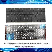 A1534แล็ปท็อปภาษารัสเซีย/เยอรมัน/สเปน/ฝรั่งเศส/เกาหลี/อิตาลี/อังกฤษ/สหรัฐสำหรับนิ้วปี2016-2017