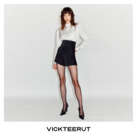 VICKTEERUT (ราคาปกติ 5,850-.) High Waist Gabardine Shorts with Zip Detail กางเกงขาสั้น เอวสูง ผ้ากาบาร์ดีน