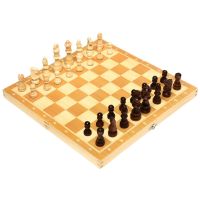 Wooden Chess Magnetic Toys Kids Checker Board International Folding Child Checkers Educational