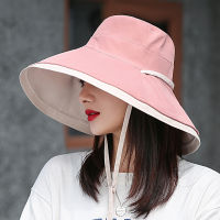 Summer Womens Large Brim Sun Hat for Girls Ladies Outdoor Sun UV Protection Fisherman Cap Casual Summer Wide Visors Sun Caps