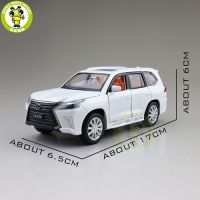 1/32 JACKIEKIM SUV Diecast LX570โมเดลรถของเล่นสำหรับเด็กไฟเสียงของขวัญสำหรับเด็กหญิงและชายรถลาก