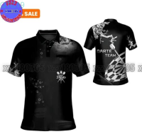 2023 Personalized Name Darts 3D Printed Summer Polo POLO shirt Unisex Darts Athlete Team POLO POLO shirt polo POL-68 (Private Chat Free Name&amp;Logo Change) New polo shirt