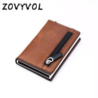 【Layor shop】 ZOVYVOL 2022ใหม่สมาร์ทกระเป๋าสตางค์ RFID ผู้ถือบัตรเครดิตกรณีโลหะ Slim Men กระเป๋าสตางค์ Pop Up Minimalist เงินกระเป๋าแฟชั่นกระเป๋าบริสุทธิ์