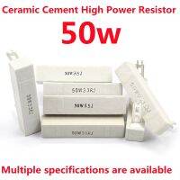 ☃♤☢ 50W Cement Resistance 0.2 0.5 1 1.5 2 2.5 3 4 5 6 8 10 15 20 25 30 39 50 100 180 220 250 300 500 Ohm 1k High Power Resistor