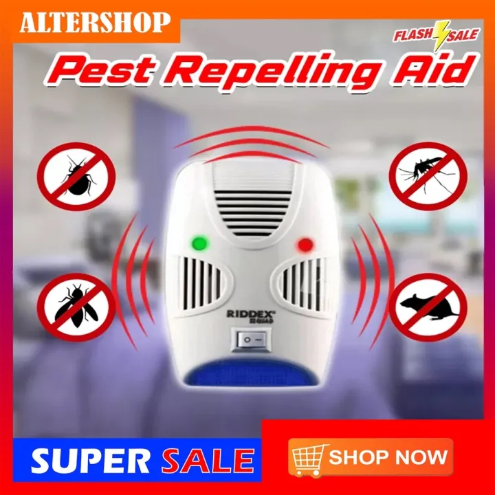Original Riddex Quad Pest Control Pang taboy ng Lamok Pest Repellent