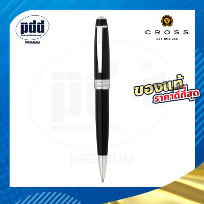 ปากกาสลักชื่อ ฟรี CROSS ปากกาลูกลื่นครอส เบลลีย์ ดำแลคเกอร์ – CROSS Bailey Ballpoint Pen Black Lacquer Chrome Trim ปากกาสลักชื่อฟรี