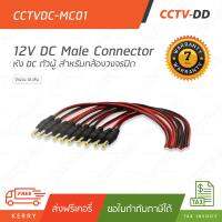 ชุด 10 เส้น 12V DC Male Connector (ตัวผู้) สำหรับกล้องวงจรปิด"