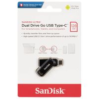 128 GB FLASH DRIVE (แฟลชไดร์ฟ) SANDISK ULTRA DUAL DRIVE GO USB TYPE-C (SDDDC3-128G-G46)