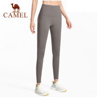 Camel กางเกงโยคะสตรีเอวสูงสำหรับออกกำลังกาย,กางเกงฟิตเนสผ้ายืดระบายอากาศได้ดีกางเกงกีฬา