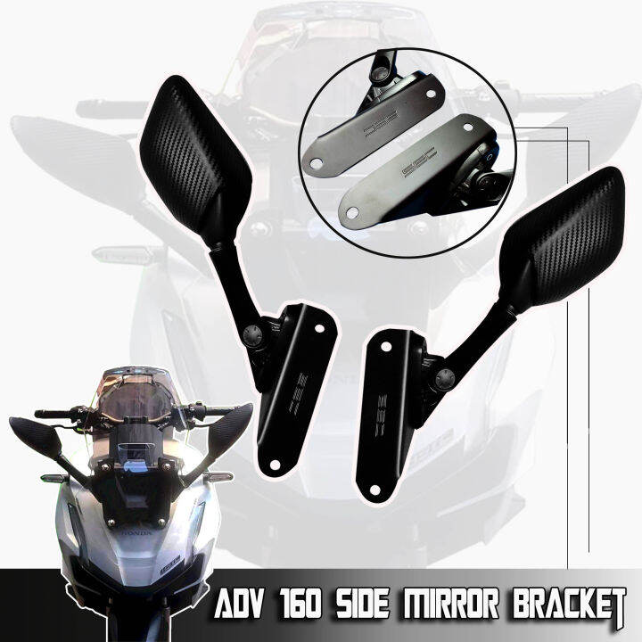 Honda Adv Side Mirror Bracket Heavy Duty Matte Black Lazada Ph