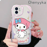 เคส Chenyyka สำหรับ iPhone 12 12 Pro 12 Mini 12 Pro Max เคสลายการ์ตูนน่ารักสีชมพูเมโลดี้เนื้อครีมเคสโทรศัพท์โปร่งใสขอบเหมาะสำหรับเด็กผู้ชายและเด็กผู้หญิงเคสกันกระแทกเคสซิลิโคนอ่อนชัดเจน