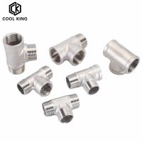 1/4 1/2 3/4 1 1-1/4 BSP Male/Female Threaded 3 Way Tee Pipe Fitting Threaded SS304 Stainless Steel