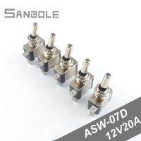 {สวิตช์โยกสวิตช์12มม. สวิตช์แขนรถยนต์ LED ASW-07D ไฟหน้าเรือยอชท์แข่ง12V 20A (10ชิ้น)