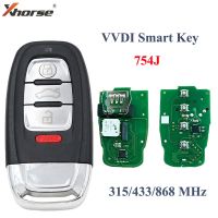 XHORSE Keyless Go P/N: 754J VVDI Smart Remote Control Car Key Fob for Audi A6L Q5 A4L A8L 315MHz 433MHz 868MHz