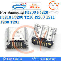 P5200สำหรับ Samsung Galaxy Tab 3 P5220 P5210 T210 I9200 T211 T230 T231 P3200 P3210 USB เสียบชาร์จที่เชื่อมต่อพอร์ตเครื่องบรรจุไฟพินพอร์ตขั้วต่อหัวแจ็คสำหรับชาร์จ