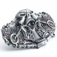 【CC】  T-DISOM New Brand Design Mens Gothic Punk Biker Cowboys Buckle for Men Dropshipping