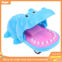 【Youer】 Hippo ฟันนิ้วกัดของเล่นเกมของเล่นตลกสำหรับเด็กผู้ใหญ่ของเล่นบีบอัด