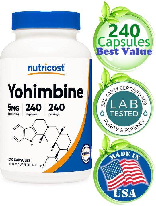 250 Softgels Yohimbine (Yohimbe) 41 Super Extract for Boosting Self