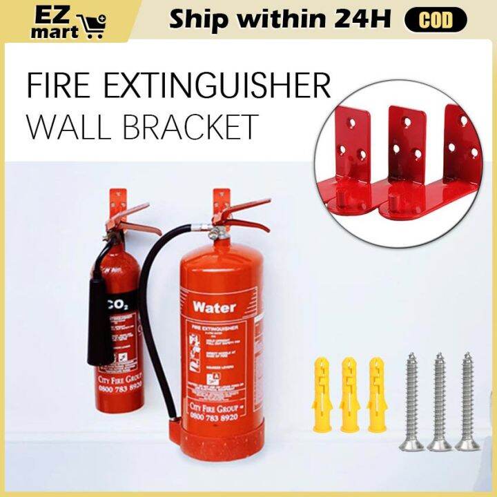 20LB Extinguisher Fire Hook Wall Bracket Hanger 4pcs Alarm Station ...