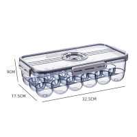 BPA-Free Refrigerator Organizer Bins Storage Box with Lid Thickened Kitchen Fridge Food Containers Pantry Freezer Organization