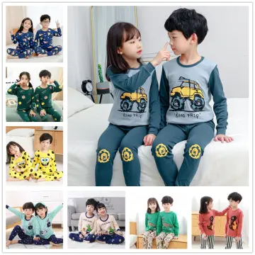 Shopmozo 100% Cotton Kids Sleep Wear Pajama Top Night Suit For Boys & Girls  (SM-002031_Parent) - ShopMozo
