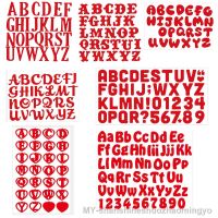 26Pcs English Letters Serial Metal Dies Cut Template for Embossed DIY Stencil Paper Album Gift Card Making New Dies Scrapbooking