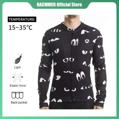 Racmmer  Cycling Jersey Long Sleeve Mens Mtb Cycling Clothing Bicycle Ropa Maillot Ciclismo Breathable Bike Jersey Sportwear