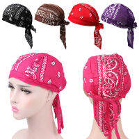 【COD+IN STOCK】 กีฬากลางแจ้งผ้าคอตต้อนแห้งเร็วมะเร็งหมวกคีโมหมวกโจรสลัด MuslimTurban Headscarf Bandana ผมหมวกอำพราง