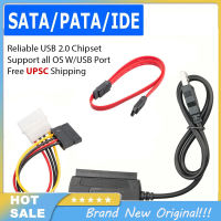 SATA/PATA/IDE เพื่อ USB 2 0สายแปลงอะแดปเตอร์สำหรับแผ่นฮาร์ดไดรฟ์2.5 "3.5"