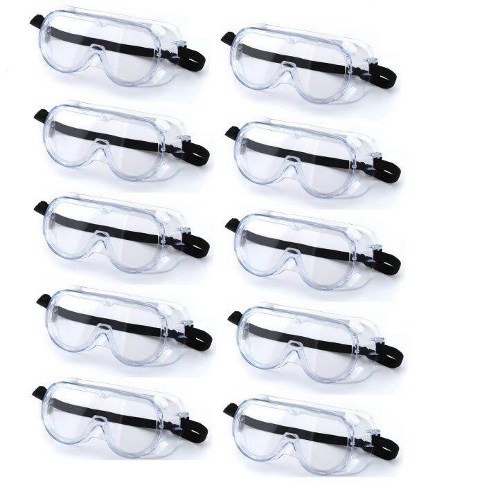 10ชิ้น-3m-1621-แว่นนิรภัย-แว่นเซฟตี้-ครอบตานิรภัย-3m-safety-goggles-for-splash