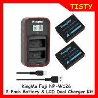 KingMa  Fuji NP-W126 (1140mAh) 2-pack Battery Kit with Type-C USB LCD Dual Charger  for  Fuji NP-W126