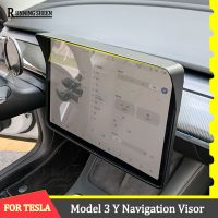 Screen Visor Frame Navigation Protection Navigation Screen Sunshade Modification For Tesla Model 3 Y 2021 2022  Accessories