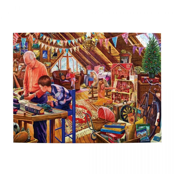 mist-bride-wooden-jigsaw-puzzle-500-pieces-educational-toy-painting-art-decor-decompression-toys-500pcs