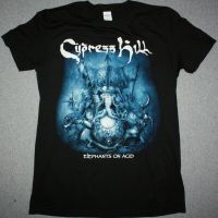 Cypress Hill Elephants On Acid T Shirt Gildan Spot 100% Cotton