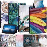 【YF】 Tablet Case for Lenovo Tab E10 10.1 /Tab M10 FHD Plus TB-X606F PU Leather Stand Cover M7 M8