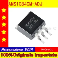 10pcs/lot AMS1084CM ADJ－TO－263-3 l เอาต์พุตที่ปรับได้ / 5 A Low Dropout linear Regulators－Chip