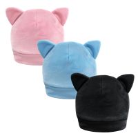 3PCS Baby Girls Boys Hat With Ear Newborn Autumn Winter Cotton Bonnet Newborn Warm Hat Soft Infant Baby Warm Beanie Winter