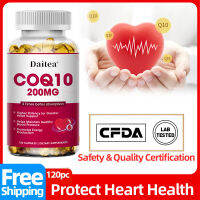 Coenzyme CoQ10 200 Mg 120Sofgels วิตามินเพื่อสุขภาพ หัวใจ แพ็กเก็จใหม่Exp.05/2024