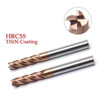 【DT】hot！ HRC55 Carbide 4 Flutes End Mill Milling Cutter Alloy Tungsten Endmills Cutting Machining