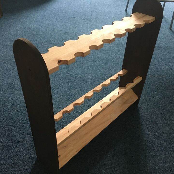 Wood rack fishing rod rack 16 slot Kayu rack kayu pancing rod rack | Lazada