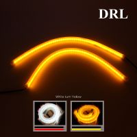 2pcs 30cm DRL Daytime Running Lights Tear Strip Flexible LED Tube Strip Style Car Headlight Turn Signal Light Parking Lamps