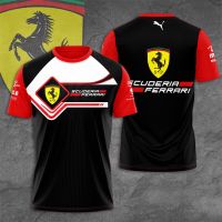 2022 New Fashion T Shirt F1 Scuderia Ferrari001 Racing Teams Men T-shirt Summer Short Sleeve Fashion Children Clothing