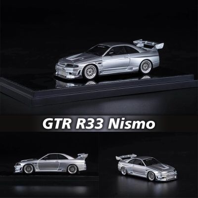 404 Error In Stock 1:64 GTR R33 Nismo Silver Modified Version Resin Diorama Car Model Collection Miniature Carros Toys