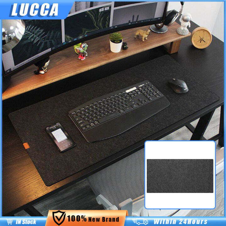 Felt Mouse Pad Extended Simple Grey WearResistant NonSlip Mouse Pad