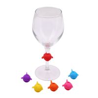 Creative silicone ball type wine glass mark Multicolor 1 set of 6 sports wine glass recognizer label wine accessories Bar Wine Tools