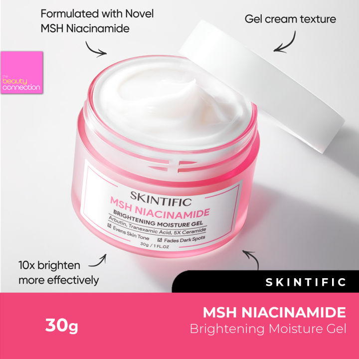 Skintific Msh Niacinamide Brightening Moisturizer Glowing Moisture Gel 30g Lazada Indonesia