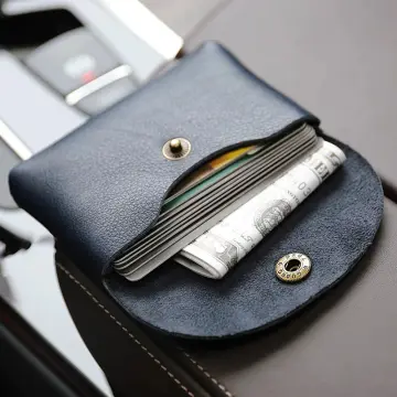 Men Genuine Leather Wallet Credit Card Coin Pocket Mini Money Bag