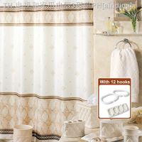 【CW】☏✚  Muwago Shower Curtain Fabric Curtains With Hooks